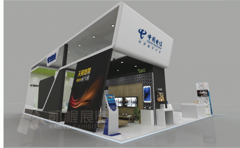 中國電信展臺方案設計1