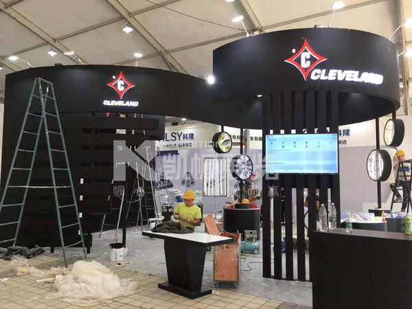 遠東展臺搭建現場