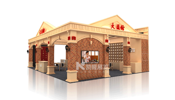 大益茶展臺(tái)搭建